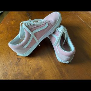 Vans Pink Lace Up Size 9